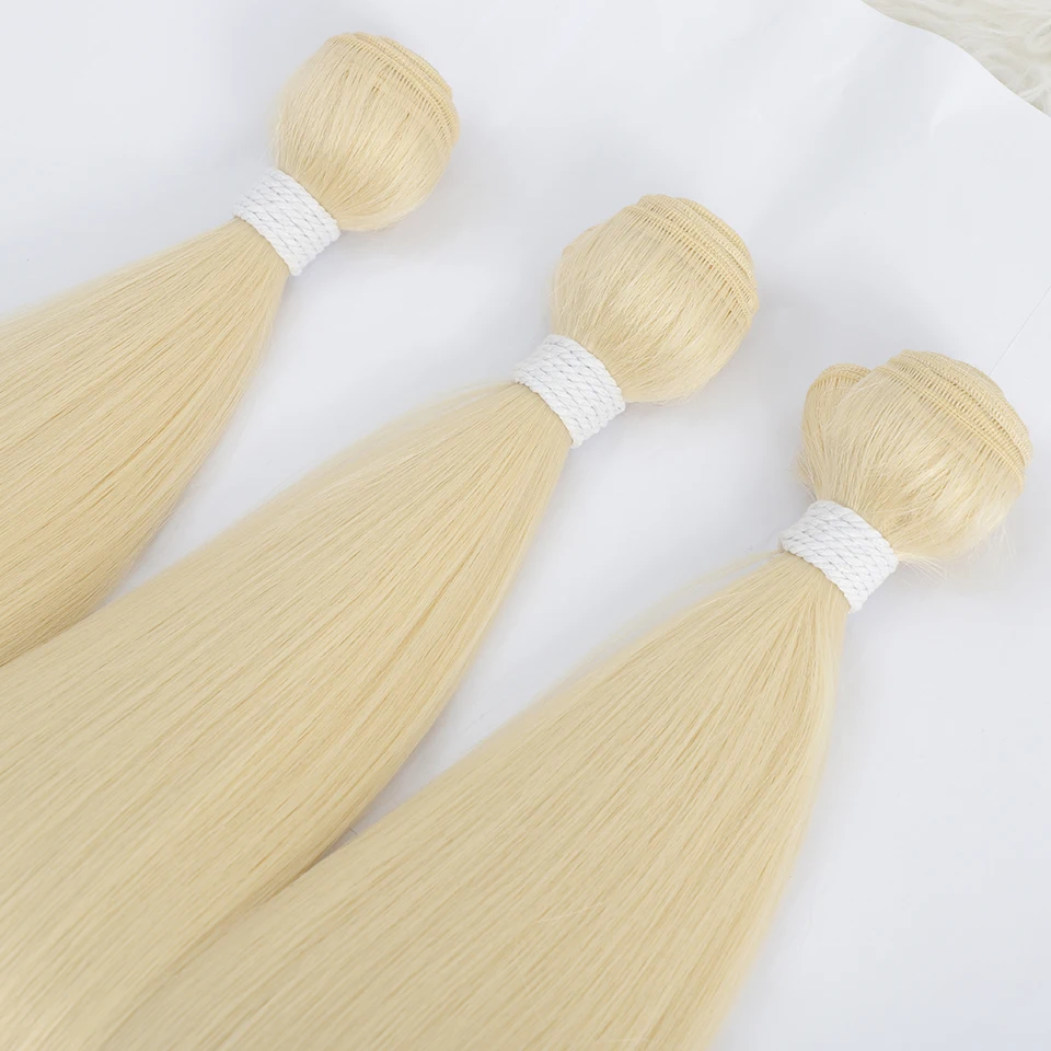 Bone Straight Hair Bundles Salon Natural Hair Extensions Fake Fibers Super Long Synthetic Yaki Straight Hair Weaving Full to End - Image 6