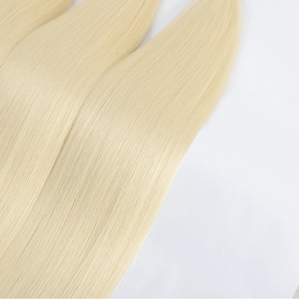 Bone Straight Hair Bundles Salon Natural Hair Extensions Fake Fibers Super Long Synthetic Yaki Straight Hair Weaving Full to End - Image 5