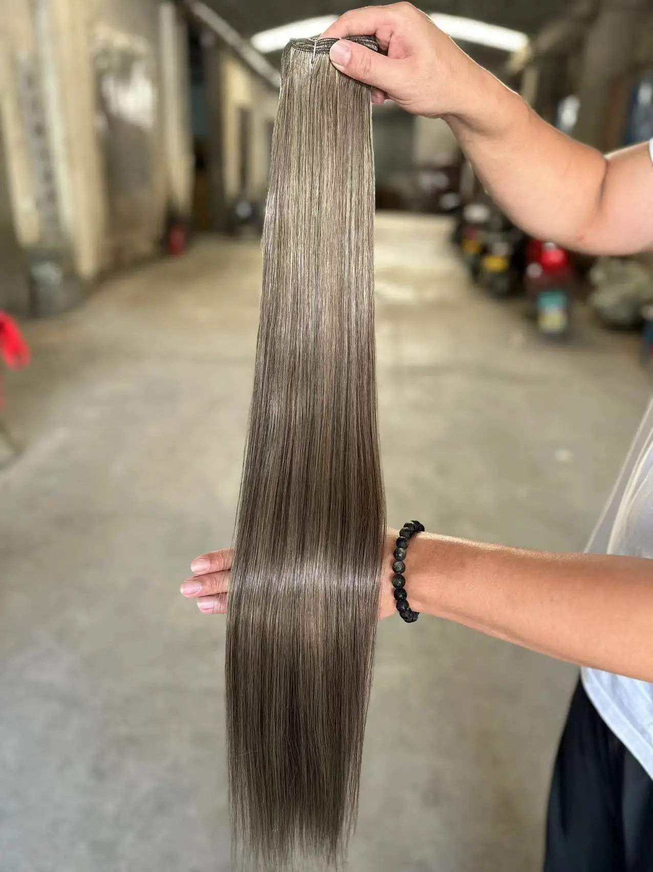 Bone Straight Hair Bundles Salon Natural Hair Extensions Fake Fibers Super Long Synthetic Yaki Straight Hair Weaving Full to End - Image 13