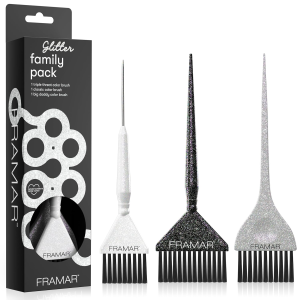 Glitter Hair Color Brush Set, Hair Dye Brush Kit