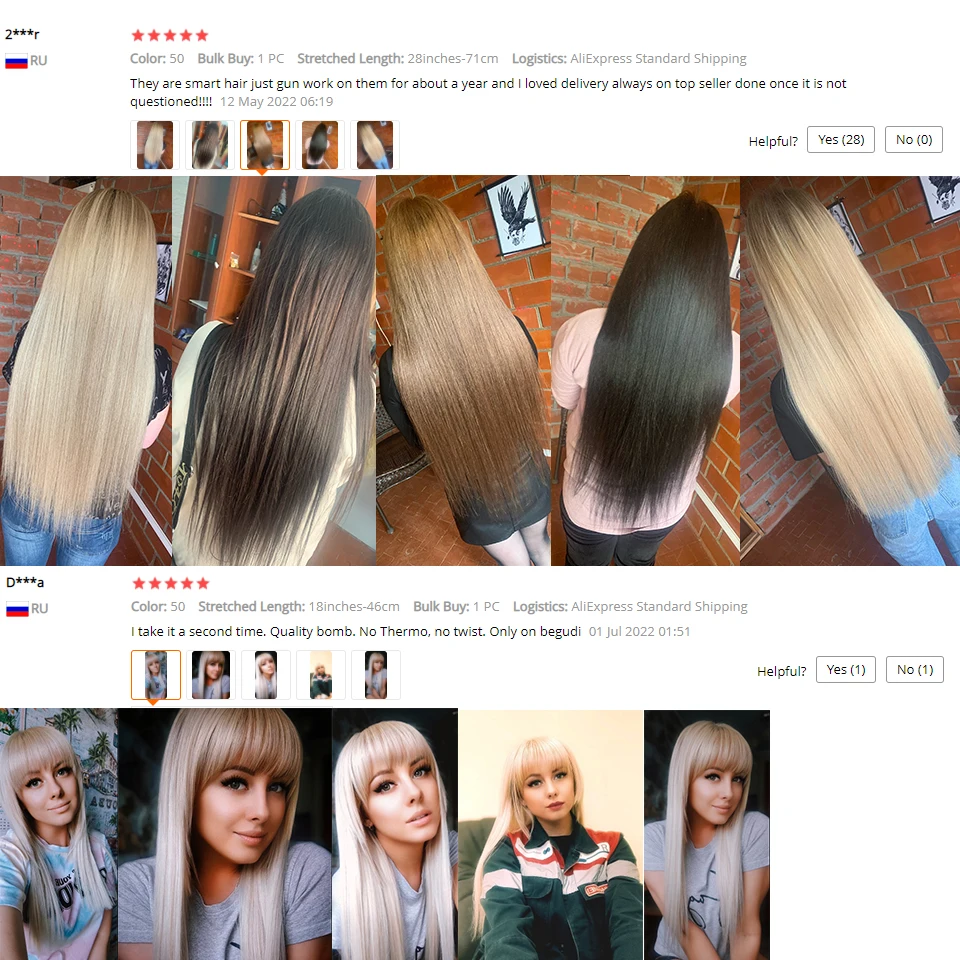 Bone Straight Hair Bundles Salon Natural Hair Extensions Fake Fibers Super Long Synthetic Yaki Straight Hair Weaving Full to End - Image 7