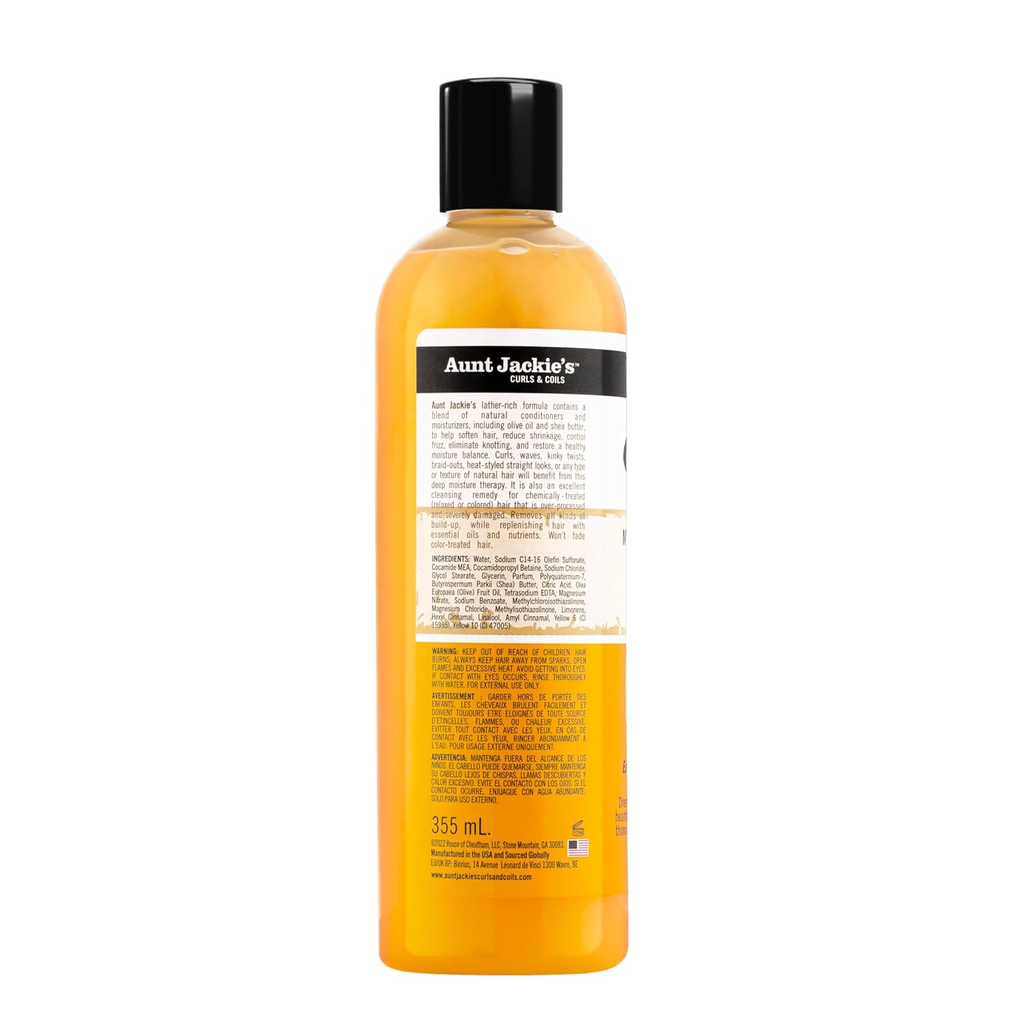 Curls and Coils Oh so Clean Deep Moisturizing and Softening Hair Shampoo for Natural Curls, Coils and Waves, Enriched Shea Butter, 12 Oz - Image 8